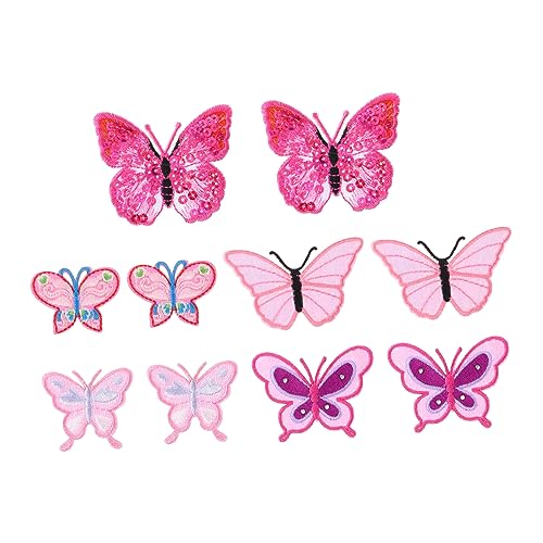 BATHVEVE 10Stücke Schmetterling Stickaufkleber Tierische Applikationen für Kleidung Taschen und DIY Projekte Einfach Anzubringen Waschbar und zum Dekorieren BATHVEVE 10Stücke Schmetterling Stickaufkleber Tierische Applikationen für Kleidung Taschen und DIY Projekte Einfach Anzubringen Waschbar und zum Dekorieren von BATHVEVE
