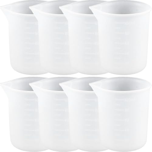BATHVEVE 10Stücke Teiliges Silikonmessbecher für Epoxidharz Wiederverwendbare Messbecher für DIY Handwerksprojekte Kinderfreundlich und Leicht zu Reinigen BATHVEVE 10Stücke Teiliges Silikonmessbecher für Epoxidharz Wiederverwendbare Messbecher für DIY Handwerksprojekte Kinderfreundlich und Leicht zu Reinigen von BATHVEVE