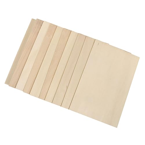 BATHVEVE 10Stücke Unvollendete Holzplatten Sperrholz für DIY Handwerk Brandmalerei Modellbau und Projekte Natürlichem Basswood Gefertigt BATHVEVE 10Stücke Unvollendete Holzplatten Sperrholz für DIY Handwerk Brandmalerei Modellbau und Projekte Natürlichem Basswood Gefertigt von BATHVEVE