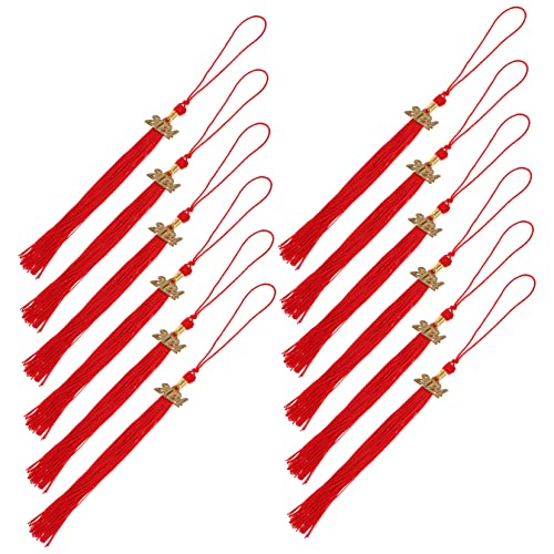BATHVEVE 12 Stück Abschlusskappen Quasten Charm Dekorative Quasten für Abschlussfeiern Robuste Materialien Graduierungszeremonien und Partys Rote Farbe BATHVEVE 12 Stück Abschlusskappen Quasten Charm Dekorative Quasten für Abschlussfeiern Robuste Materialien Graduierungszeremonien und Partys Rote Farbe von BATHVEVE
