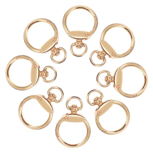 BATHVEVE 12 Stück Metall Schlüsselanhänger Ringe Federhaken O Ringe Langlebige Clips für DIY Taschen Handtaschen Schlüsselanhänger und Bastelprojekte von BATHVEVE
