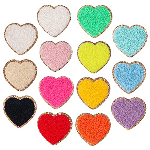 BATHVEVE 14 Stück Herzförmige Teilig Selbstklebende Patches für Kleidung und Hüte Dekorative Flicken für DIY Projekte zum Verbergen von Löchern Modisches Accessoire BATHVEVE 14 Stück Herzförmige Teilig Selbstklebende Patches für Kleidung und Hüte Dekorative Flicken für DIY Projekte zum Verbergen von Löchern Modisches Accessoire von BATHVEVE