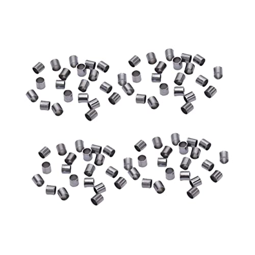 BATHVEVE 1500 Stück Perlenmaterial Armbänder Perlen für Schmuckhersteller Halskette Perle Dekoration Schmuckperlen Kupferperlen Rohrperlen Quetschperlen von BATHVEVE