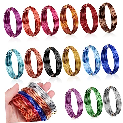 BATHVEVE 15Rollen DIY Aluminiumdraht Farben Flexibler Basteldraht für Schmuckherstellung für Kunsthandwerk Einfach zu Formen Schneiden BATHVEVE 15Rollen DIY Aluminiumdraht Farben Flexibler Basteldraht für Schmuckherstellung für Kunsthandwerk Einfach zu Formen Schneiden von BATHVEVE