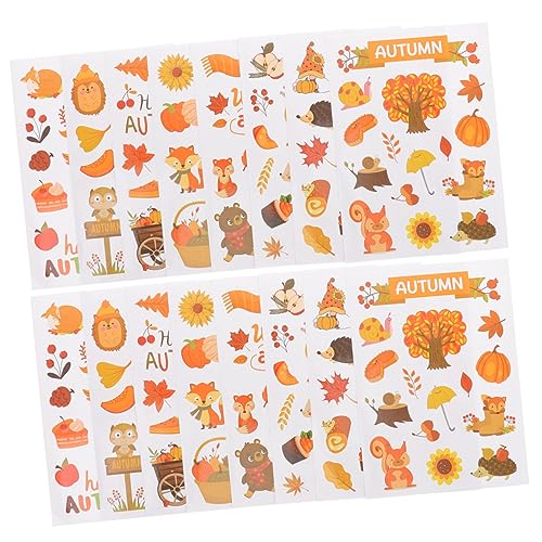 BATHVEVE 16 Blätter Dekorative Aufkleber Party Herbst Fenster Thanksgiving Dekorationen Herbst Aufkleber Hängen Für Rosa Festliche Papier Orange BATHVEVE 16 Blätter Dekorative Aufkleber Party Herbst Fenster Thanksgiving Dekorationen Herbst Aufkleber Hängen Für Rosa Festliche Papier Orange von BATHVEVE