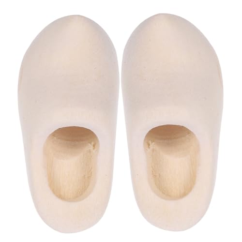BATHVEVE 1Paar Mini Holzschuhe Unbemalt für Puppenhaus DIY Holzschuh Schlüsselanhänger Dekoration für Puppenstubenzubehör Perfektes für Heimwerker BATHVEVE 1Paar Mini Holzschuhe Unbemalt für Puppenhaus DIY Holzschuh Schlüsselanhänger Dekoration für Puppenstubenzubehör Perfektes für Heimwerker von BATHVEVE