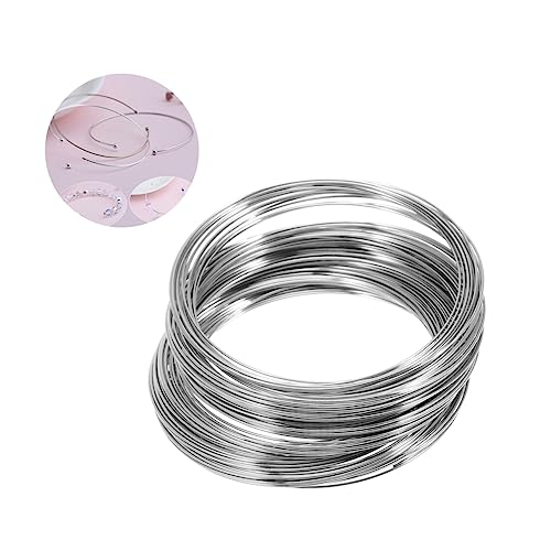 BATHVEVE 1Rolle DIY Armband Zubehör Ringe Silbernem Bastelmaterialien für Schmuckherstellung für Frauen und Draht BATHVEVE 1Rolle DIY Armband Zubehör Ringe Silbernem Bastelmaterialien für Schmuckherstellung für Frauen und Draht von BATHVEVE