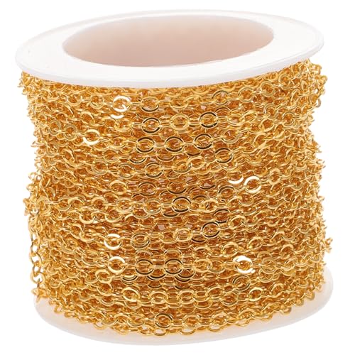 BATHVEVE 1Rolle DIY Kupferkette für Schmuckherstellung Langlebig nicht Verblassend für Halsketten Armbänder und Mehr Handwerkskette für Projekte BATHVEVE 1Rolle DIY Kupferkette für Schmuckherstellung Langlebig nicht Verblassend für Halsketten Armbänder und Mehr Handwerkskette für Projekte von BATHVEVE