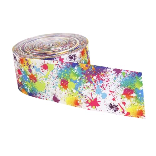 BATHVEVE 1Rolle Druckgurtband Breit Mehrzweck DIY Gurt für Geschenkverpackungen Bastelprojekte Robustes Polyesterband Yards für Partys und Kunsthandwerk BATHVEVE 1Rolle Druckgurtband Breit Mehrzweck DIY Gurt für Geschenkverpackungen Bastelprojekte Robustes Polyesterband Yards für Partys und Kunsthandwerk von BATHVEVE