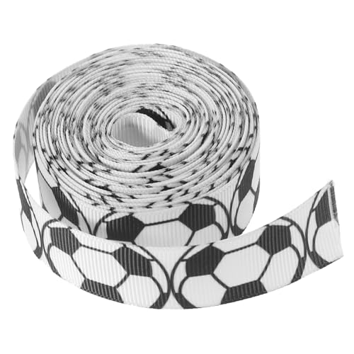 BATHVEVE 1rolle Fußball-dekorationsband Hochwertiges Geschenkband Für Fußballpartys Einladungen Und Bastelprojekte Für Kreative Verpackungen Und Deko von BATHVEVE