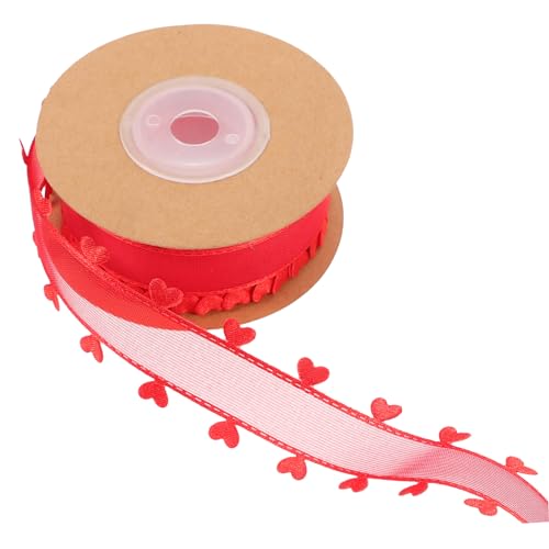 BATHVEVE 1Rolle Geschenkband mit Herzmuster Langlebiges Bastelband für Geschenkverpackungen für Festivals und Hochzeiten Vielseitig Einsetzbar BATHVEVE 1Rolle Geschenkband mit Herzmuster Langlebiges Bastelband für Geschenkverpackungen für Festivals und Hochzeiten Vielseitig Einsetzbar von BATHVEVE