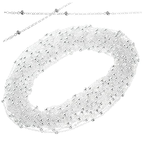 BATHVEVE 1Rolle Schmuckkette DIY Bastelkette für Halsketten und Armbänder Silberne Gliederkette Zubehör für Schmuckherstellung und Dekoration BATHVEVE 1Rolle Schmuckkette DIY Bastelkette für Halsketten und Armbänder Silberne Gliederkette Zubehör für Schmuckherstellung und Dekoration von BATHVEVE