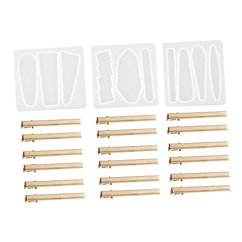 BATHVEVE 1Satz DIY Silikon Haarschmuck Form Teilig für Haarnadeln Epoxidharz Gießform für Designs und Schmuckherstellung Einfaches Entformen und Leicht von BATHVEVE