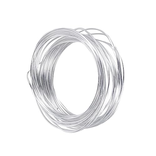 BATHVEVE 1Stück DIY Aluminiumdraht Flexibler Basteldraht für Puppen Modellbau und Blumenarrangements Rostfrei und Langlebig für Handwerksprojekte Silber BATHVEVE 1Stück DIY Aluminiumdraht Flexibler Basteldraht für Puppen Modellbau und Blumenarrangements Rostfrei und Langlebig für Handwerksprojekte Silber von BATHVEVE