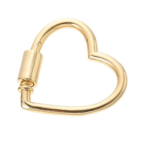 BATHVEVE 1Stück Herzförmiger Schraubkarabinerverschluss für Armbänder Langlebig und Sicher für DIY Schmuckherstellung Kunsthandwerk und Projekte BATHVEVE 1Stück Herzförmiger Schraubkarabinerverschluss für Armbänder Langlebig und Sicher für DIY Schmuckherstellung Kunsthandwerk und Projekte von BATHVEVE