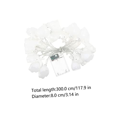 BATHVEVE 1Stück Kaninchen Design LED Lichterkette Mit Bunten Lampen Dekoration Für Ostern Weihnachten Und Kinderzimmer Batteriebetriebene Schnurlampe Für Festliche Anlässe von BATHVEVE
