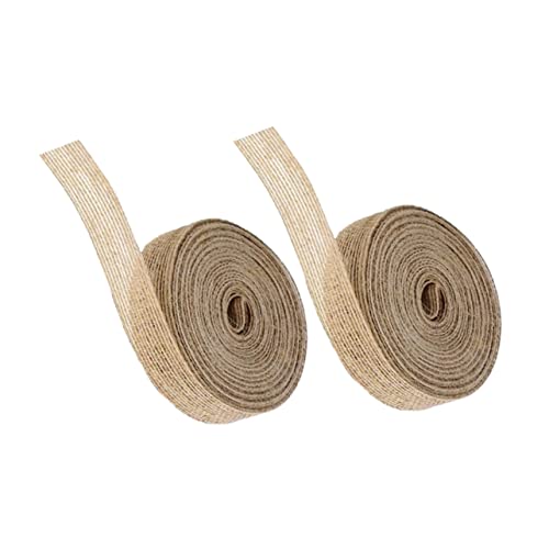 BATHVEVE 2 Rollen Sackleinenband Party Braut- Schleife Hochzeit Dekoration Stoff Zeremonie Ästhetisch Handwerk Band Zum Verpacken Junggesellin Light Brown Natürliche Jute BATHVEVE 2 Rollen Sackleinenband Party Braut- Schleife Hochzeit Dekoration Stoff Zeremonie Ästhetisch Handwerk Band Zum Verpacken Junggesellin Light Brown Natürliche Jute von BATHVEVE