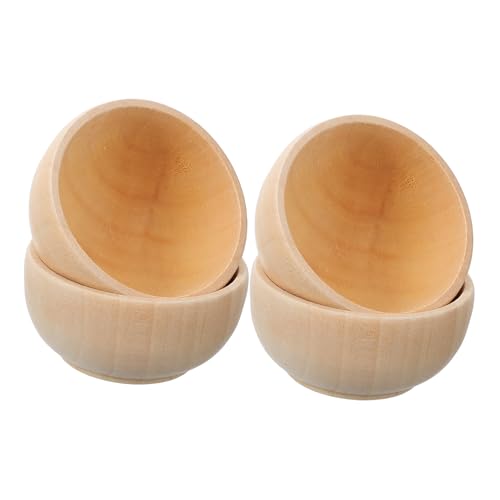 BATHVEVE 2 Sätze Kleine Holzschalen Für Diy Unvollendete Holzspielzeuge Kreative Mikrolandschaft Dekoration Für Robuste Natürliche Holzmaterialien Für Bastelprojekte Und 4 Stück * 2 BATHVEVE 2 Sätze Kleine Holzschalen Für Diy Unvollendete Holzspielzeuge Kreative Mikrolandschaft Dekoration Für Robuste Natürliche Holzmaterialien Für Bastelprojekte Und 4 Stück * 2 von BATHVEVE