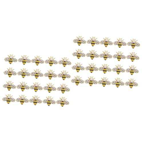 BATHVEVE 2 Sätze Teiliges Bienenform Nagel Charm Nageldesign Dekoration Aus Legierung Für Kreative Diy Nagelkunst Für Partys Und Besondere Anlässe 20 Stück * 2 von BATHVEVE