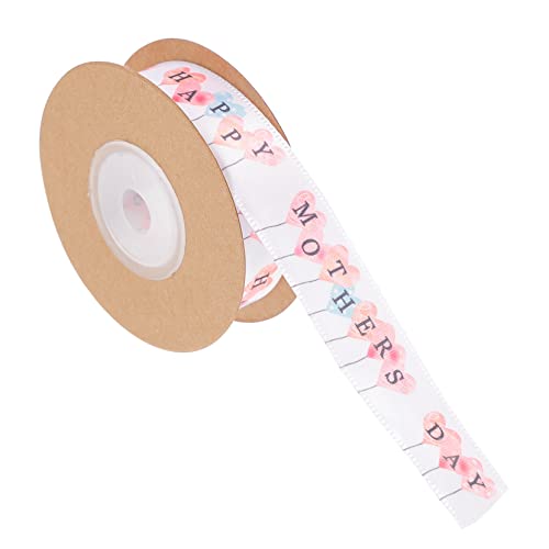 BATHVEVE 2 Stück Briefballonband Band mit Herzmuster Wickelband Schleife bunt geschenkverpackung muttertag Polyester Geschenkband Alles zum Muttertagsband valentinstag bänder von BATHVEVE