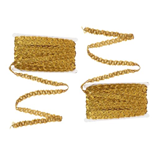 BATHVEVE 2 Stück Glänzende Pailletten Lace für DIY Bekleidungszubehör Dekoration und Bastelprojekte Hautfreundliches Leicht und Handlich BATHVEVE 2 Stück Glänzende Pailletten Lace für DIY Bekleidungszubehör Dekoration und Bastelprojekte Hautfreundliches Leicht und Handlich von BATHVEVE