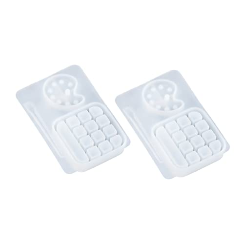 BATHVEVE 2 Stück Kristall-epoxy-form Palette Malen Handwerk Für Silikonform Harzgussform Farbschalenform Form Aus Epoxidharz Weiß Kieselgel BATHVEVE 2 Stück Kristall-epoxy-form Palette Malen Handwerk Für Silikonform Harzgussform Farbschalenform Form Aus Epoxidharz Weiß Kieselgel von BATHVEVE