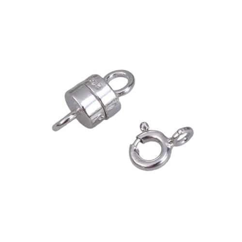 BATHVEVE 2 Stück Magnetverschlüsse Vergoldete Feder und Magnetverschlüsse für DIY Schmuck Armbänder Fußkettchen Silber BATHVEVE 2 Stück Magnetverschlüsse Vergoldete Feder und Magnetverschlüsse für DIY Schmuck Armbänder Fußkettchen Silber von BATHVEVE