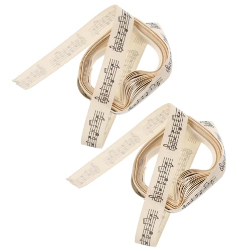 BATHVEVE 2 Stück Musiksymbol Ribbon Verpackung Band zum Verpacken Baumwollband Geschenkbänder Baumwollbänder Dekorative Bänder Paketgürtel Bänder präsentieren Paketbänder Baumwolle Beige BATHVEVE 2 Stück Musiksymbol Ribbon Verpackung Band zum Verpacken Baumwollband Geschenkbänder Baumwollbänder Dekorative Bänder Paketgürtel Bänder präsentieren Paketbänder Baumwolle Beige von BATHVEVE