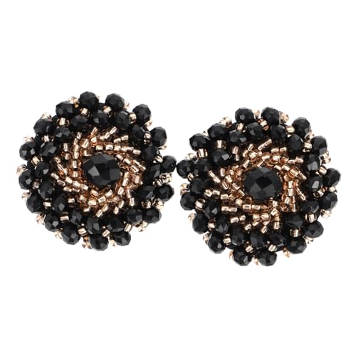 BATHVEVE 2 Stück Perlenknöpfe Strass Handwerk Knopf sortiert Nähen elegant Kleidung Kristallnähknöpfe Knöpfe am Kopfteil Pulloverknöpfe Sofaknöpfe Polsterknöpfe Black BATHVEVE 2 Stück Perlenknöpfe Strass Handwerk Knopf sortiert Nähen elegant Kleidung Kristallnähknöpfe Knöpfe am Kopfteil Pulloverknöpfe Sofaknöpfe Polsterknöpfe Black von BATHVEVE