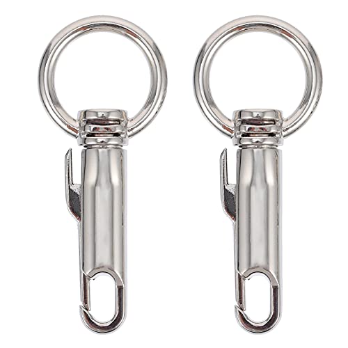 BATHVEVE 2 Stück Schnapphaken Metall Einfache Schlüsselring Verschlüsse für Taschen Koffer und DIY Projekte Zuverlässige Alternative zu Verschlissenen Bag Snap Hooks von BATHVEVE