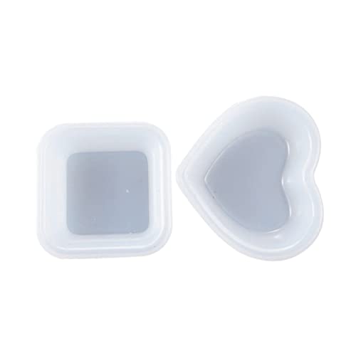 BATHVEVE 2 Stück Silikon Tray Form DIY Herz und Quadratische Silikonformen für Epoxidharz Bastelbedarf Gießformen für Teller und Aufbewahrung Geeignet für Kreative Projekte und Dekoration BATHVEVE 2 Stück Silikon Tray Form DIY Herz und Quadratische Silikonformen für Epoxidharz Bastelbedarf Gießformen für Teller und Aufbewahrung Geeignet für Kreative Projekte und Dekoration von BATHVEVE
