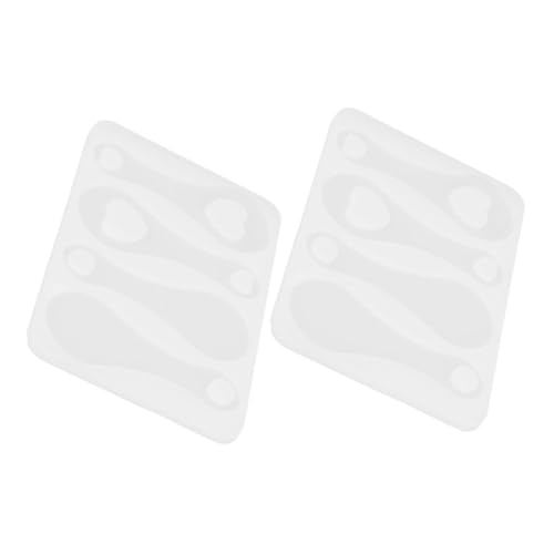 BATHVEVE 2 Stück Silikonform für Einkaufswagen Chips Diy Schlüsselring und Trolley Token Gießform für Schmuckstücke und Dekorationen von BATHVEVE