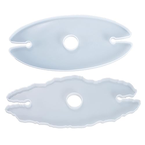 BATHVEVE 2 Stück Silikonformen für Weinhalter DIY Epoxidharz Gießform für Kreative Weinglashalter und Untersetzer Langlebig und Wiederverwendbar für Persönliche von BATHVEVE