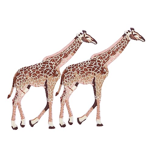 BATHVEVE 2 Stück Tierische Gestickte Aufnäher Langbeiniger Giraffe Stoffpatch für Kleidung Vielseitig Einsetzbar zum Aufbügeln oder Nähen Langlebig und für DIY Projekte BATHVEVE 2 Stück Tierische Gestickte Aufnäher Langbeiniger Giraffe Stoffpatch für Kleidung Vielseitig Einsetzbar zum Aufbügeln oder Nähen Langlebig und für DIY Projekte von BATHVEVE