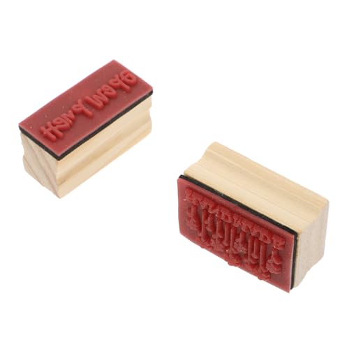 BATHVEVE 2 Stück Vintage Holzstempel Handgemachte Stempel für Scrapbooking DIY für Tagebücher Basteln Geschenkgestaltung BATHVEVE 2 Stück Vintage Holzstempel Handgemachte Stempel für Scrapbooking DIY für Tagebücher Basteln Geschenkgestaltung von BATHVEVE
