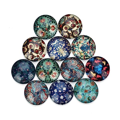 BATHVEVE 20 Stück Glasfleckschmuck Kreise Perlen Für Schmuckhersteller Reize Perlen Masse Sortiert Runden Basteln Diy Schmuck Runde Kuppel Bausätze Herstellung Glas Schnappt Colorful BATHVEVE 20 Stück Glasfleckschmuck Kreise Perlen Für Schmuckhersteller Reize Perlen Masse Sortiert Runden Basteln Diy Schmuck Runde Kuppel Bausätze Herstellung Glas Schnappt Colorful von BATHVEVE