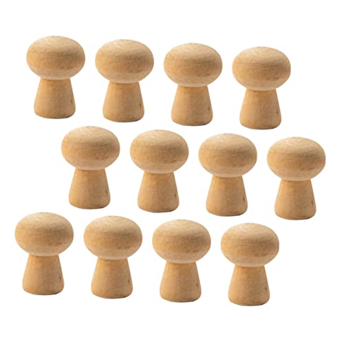 BATHVEVE 20 Stück Holzpilz DIY Ornamente Ungemalte Holzspielzeuge für Basteln und Malen Sicher und für Hand Augen Koordination BATHVEVE 20 Stück Holzpilz DIY Ornamente Ungemalte Holzspielzeuge für Basteln und Malen Sicher und für Hand Augen Koordination von BATHVEVE