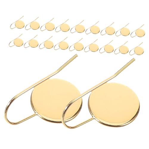 BATHVEVE 20 Stück Ohrhaken mit Rechteckigen Trays Diy Schmuckherstellung Langlebige Ohrstecker für Kreative Designs für Verschiedene Anlässe und Stile von BATHVEVE