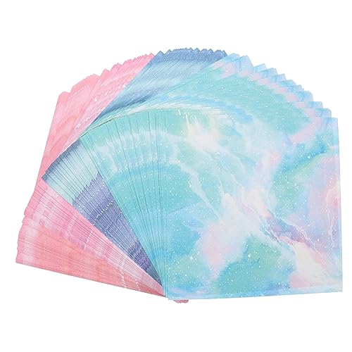 BATHVEVE 200 Blatt DIY Origami Papier Doppelseitiges Buntes Bastelpapier für Handwerk für Falten Dekoration und DIY Projekte von BATHVEVE