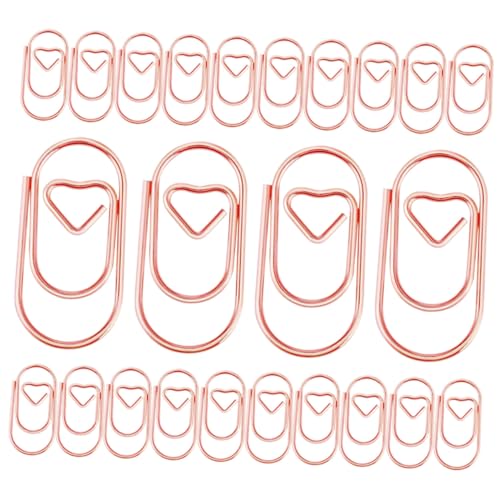BATHVEVE 200 Stück Kleine Herzförmige Metall Büroklammern Robuste Papierklammern aus Carbonstahl Praktische Lesezeichenclips Leichte und Langlebige Mini Klammern für Büro und Zuhause BATHVEVE 200 Stück Kleine Herzförmige Metall Büroklammern Robuste Papierklammern aus Carbonstahl Praktische Lesezeichenclips Leichte und Langlebige Mini Klammern für Büro und Zuhause von BATHVEVE