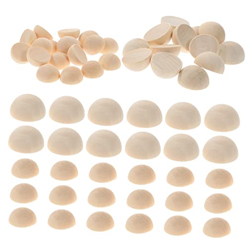BATHVEVE 200 Stück Natürliche Unbehandelte Halbrunde Holzperlen Holzhalbkugeln DIY Bastelperlen Schmuckherstellung Zubehör Holzperlen Auffädeln Halbe Perlen Basteln BATHVEVE 200 Stück Natürliche Unbehandelte Halbrunde Holzperlen Holzhalbkugeln DIY Bastelperlen Schmuckherstellung Zubehör Holzperlen Auffädeln Halbe Perlen Basteln von BATHVEVE
