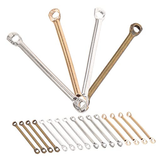 BATHVEVE 200 Stück Ohrring Verbindungsstäbe Silber Antikbronze Gold Weißgold Schmuck Bastelzubehör für DIY Ohrringe Armbänder und BATHVEVE 200 Stück Ohrring Verbindungsstäbe Silber Antikbronze Gold Weißgold Schmuck Bastelzubehör für DIY Ohrringe Armbänder und von BATHVEVE