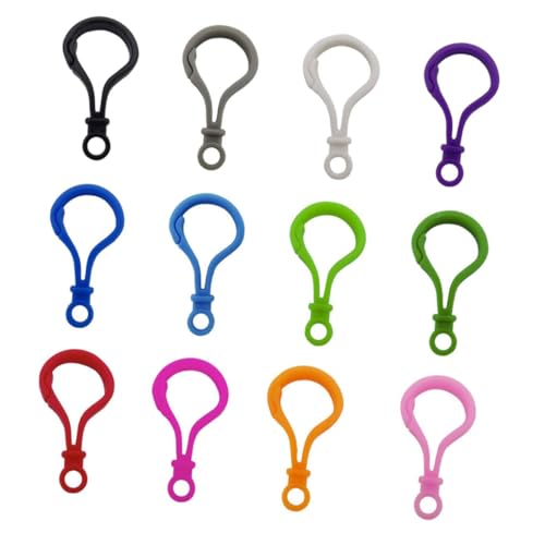 BATHVEVE 200Stücke Acryl Hummerverschlüsse Lanyard Druckknopfverschluss für Schlüsselanhänger und DIY Projekte Gemischte Farben für Schmuckherstellung von BATHVEVE