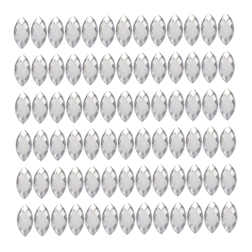BATHVEVE 200Stücke Acryl Strasssteine für DIY Dekoration Flache Rückseite Glänzende Farben für Kleidung Bastelprojekte Accessoires und Kunsthandwerk von BATHVEVE