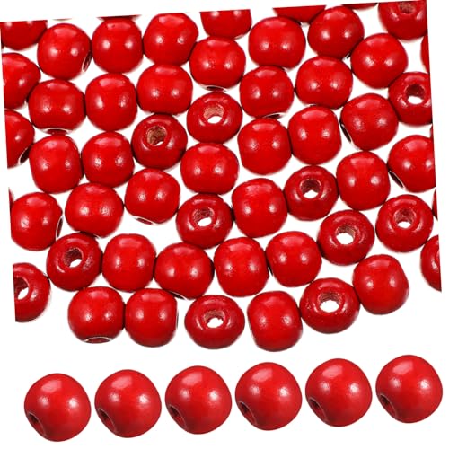 BATHVEVE 200pcs Holzperlen Für Bastelfarbene Glatte Runde Perlen Für Schmuckherstellung Mit Großen Löchern DIY -schmuckverbindungen 12mm von BATHVEVE