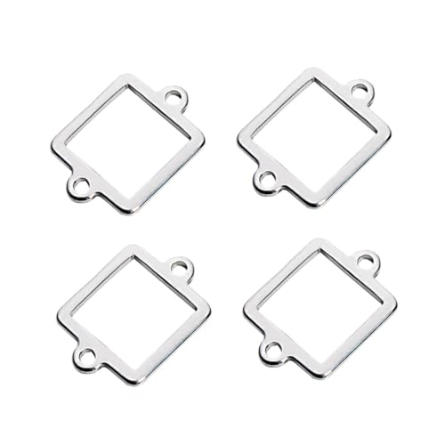 BATHVEVE 20Stücke Anhänger Verbindungsbasis Tray für DIY Schmuckherstellung Zubehör Silber Halsketten und Armbänder Langlebig für BATHVEVE 20Stücke Anhänger Verbindungsbasis Tray für DIY Schmuckherstellung Zubehör Silber Halsketten und Armbänder Langlebig für von BATHVEVE