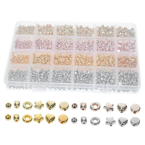BATHVEVE 2160Stücke DIY Schmuckperlen Kunststoffperlen Verschiedenen Farben für Herstellung von Halsketten Armbändern und Ohrringen für Bastelprojekte von BATHVEVE