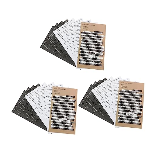 BATHVEVE 24 Blatt Inspirierende Aufkleber für Scrapbooking Selbstklebende Sticker für Notizbücher Kalender DIY Projekte für Kreative Bastelideen und Kinderhobbys BATHVEVE 24 Blatt Inspirierende Aufkleber für Scrapbooking Selbstklebende Sticker für Notizbücher Kalender DIY Projekte für Kreative Bastelideen und Kinderhobbys von BATHVEVE