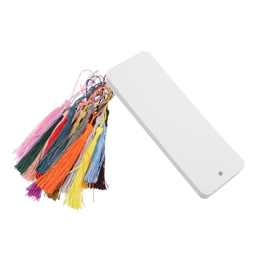 BATHVEVE 24 Stück Teiliges Weiße Lesezeichen aus Dickem Karton mit Quaste Blanko zum Beschriften für DIY Bastelprojekte Geschenke Schulbedarf und Party Dekoration Zufällige Zufällige Farbe BATHVEVE 24 Stück Teiliges Weiße Lesezeichen aus Dickem Karton mit Quaste Blanko zum Beschriften für DIY Bastelprojekte Geschenke Schulbedarf und Party Dekoration Zufällige Zufällige Farbe von BATHVEVE