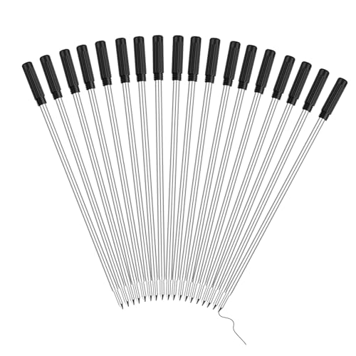 BATHVEVE 25 Stück Kugelschreiber Nachfüllminen Mittlere Spitze Schwarz Praktische und Auslaufsichere Großraumminen Glatt Schreibende Ersatzminen für Büro und Schule BATHVEVE 25 Stück Kugelschreiber Nachfüllminen Mittlere Spitze Schwarz Praktische und Auslaufsichere Großraumminen Glatt Schreibende Ersatzminen für Büro und Schule von BATHVEVE